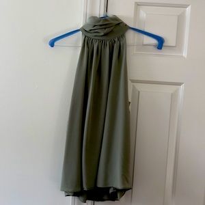 Sleeveless turtleneck blouse
